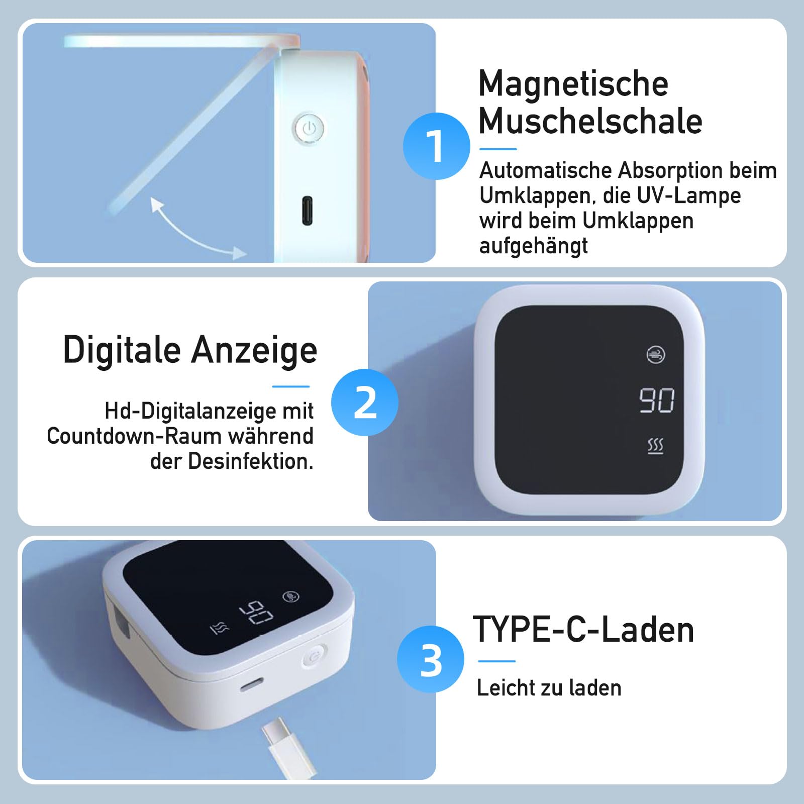 Spazzolino da denti, sterilizzatore, disinfettante, spazzolino da denti UV, disinfettante, 1000 mAh, portaspazzolino portatile, montato a parete, per proteggere la salute orale