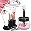 DOTSOG Makeup Brush Cleaner Dryer, Makeup Brush Cleaner Machine with 8 Rubber Collars, Wash and Dry in Seconds, Deep Cosmetic