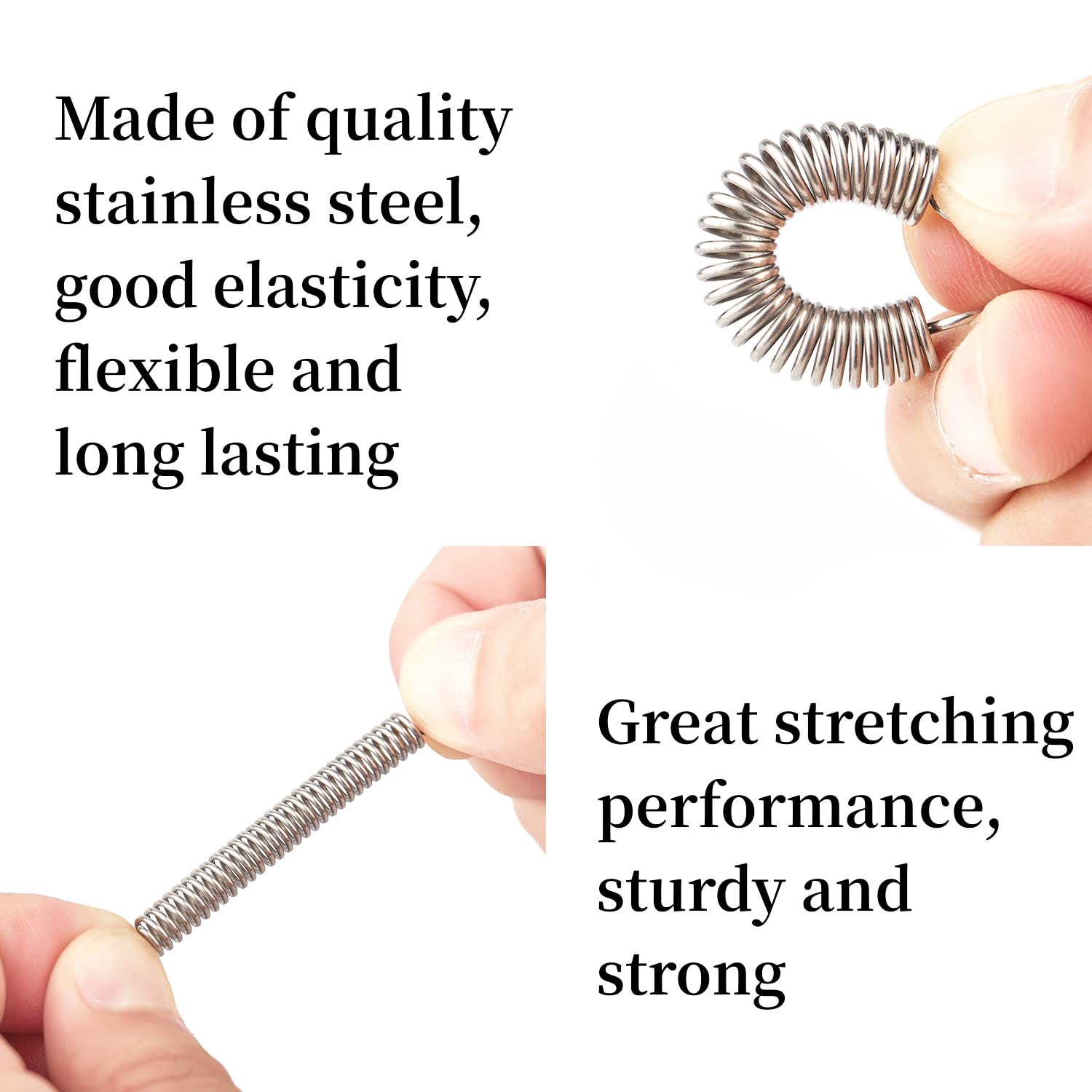 10 Pcs SP 9600 Extension Spring, 1/4 Inch x 1-1/2 Inch Spring 0.035 Inch Stainless Steel Construction Open Ends Extension Springs — Amazon image 4