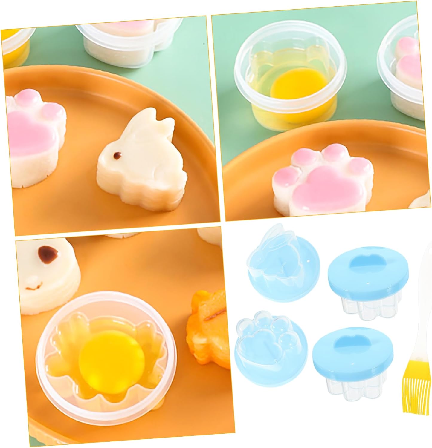 SOLUSTRE 1set Egg for Steamed Eggs Heat Non Stick Easy to Compact Design for Daily Use