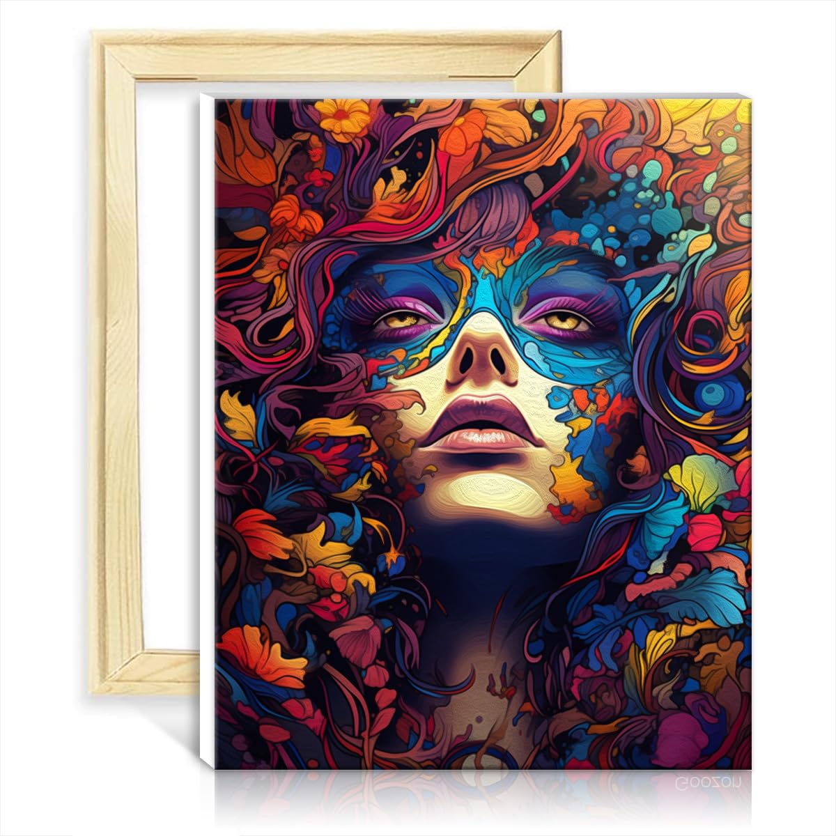 TANGFEIY Oil Painting Kit Paint by Number Paintting Goddess Color Oil Painting Paint by Number Kits Kids Picture for Home Wall Decor Gifts with Frame(30x40cm) — image 1