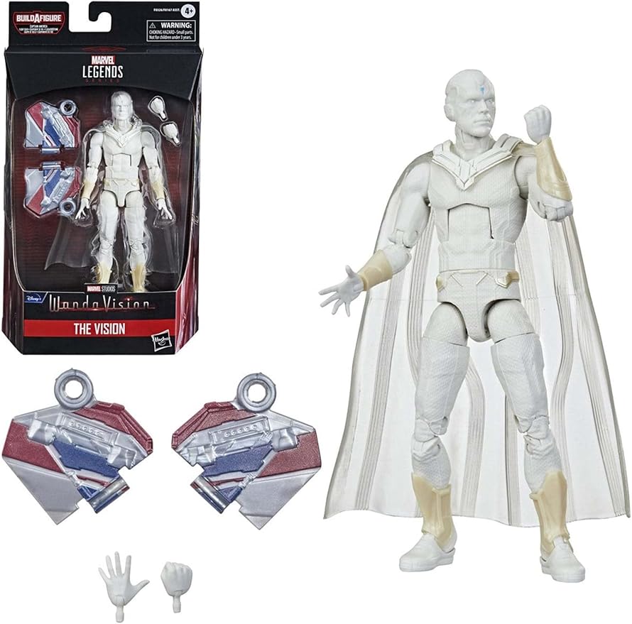 VisionQuest to Showcase Marvel Taking Risks 7 71wJHaQWBBL. AC SY879 Avengers Hasbro Marvel Legends Series 6-inch Action Figure Toy Vision, Premium Design and 2 Accessories, for Ages 4 and Up , White