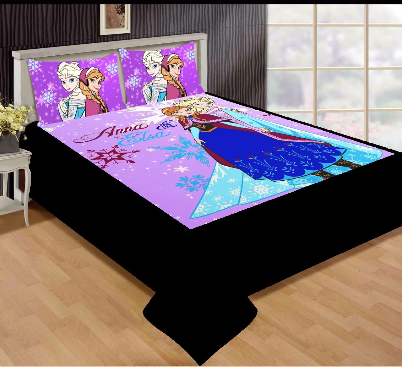RIFTREE Velvet Kids Favourite Character Digital Print King Size Double Bedsheet with 2 Pillow Covers (FO LP) (B0CK6TBWCD) Amazon Price History, Amazon Price Tracker