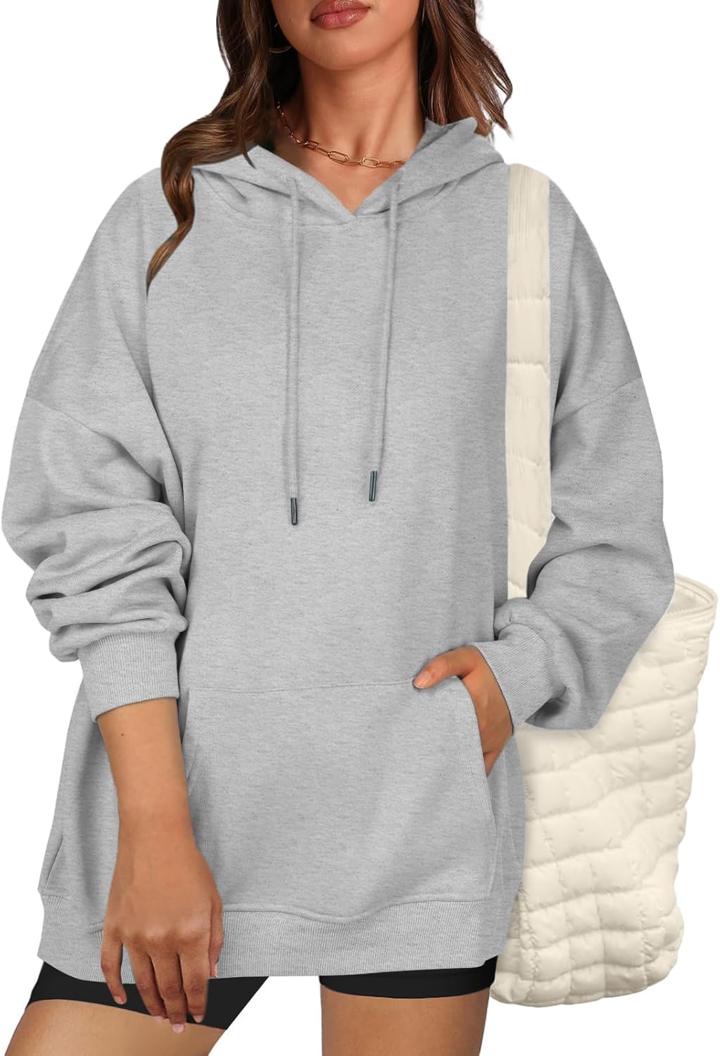 Zeagoo Womens Oversized Hoodies 2025 Fleece Sweatshirts Long Sleeve Pullover with Pocket Fall Winter Outfits Y2k Clothes