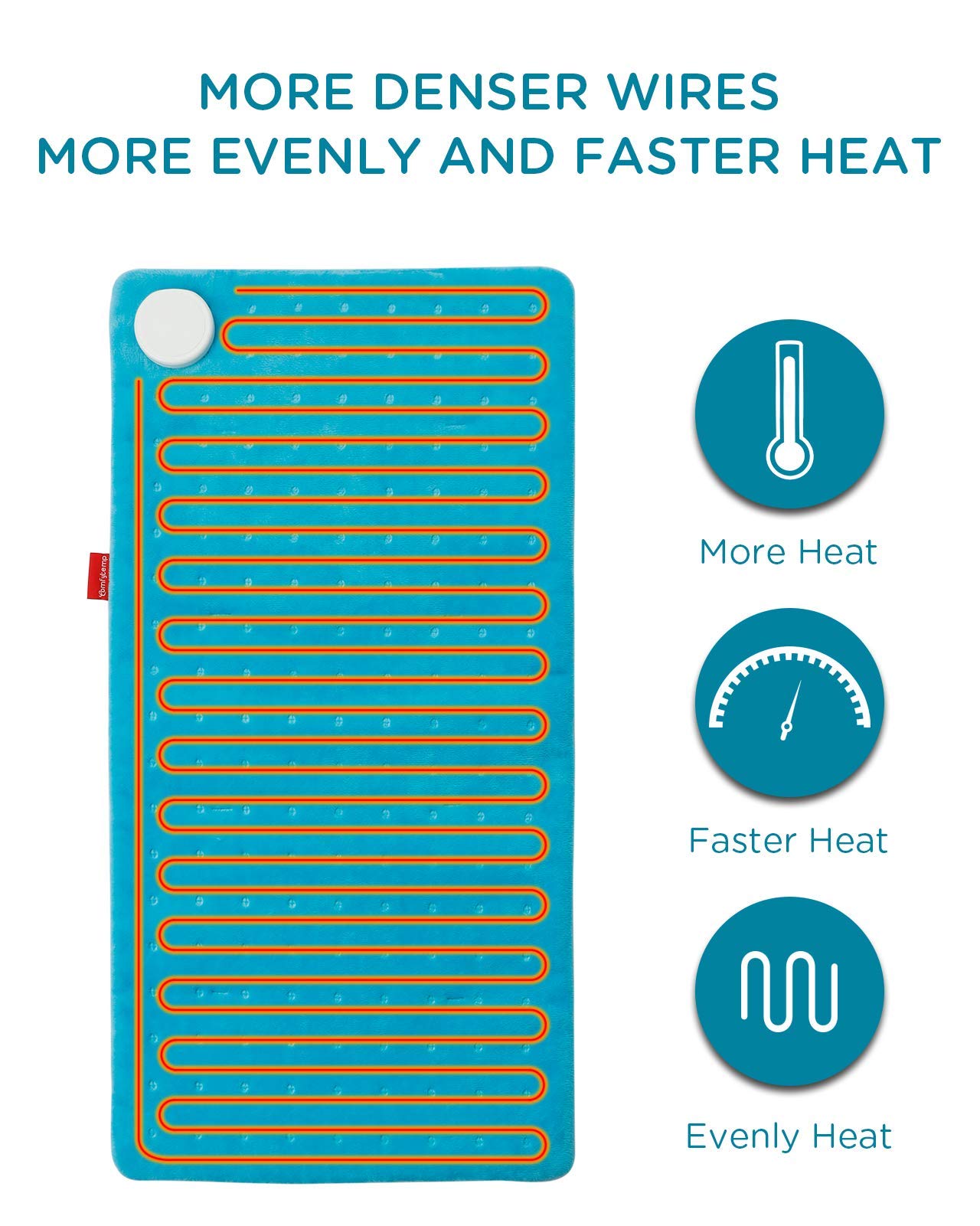 Heating Pad Upgraded, Comfytemp Electric Heat Pad 9...B08D6QNKPV