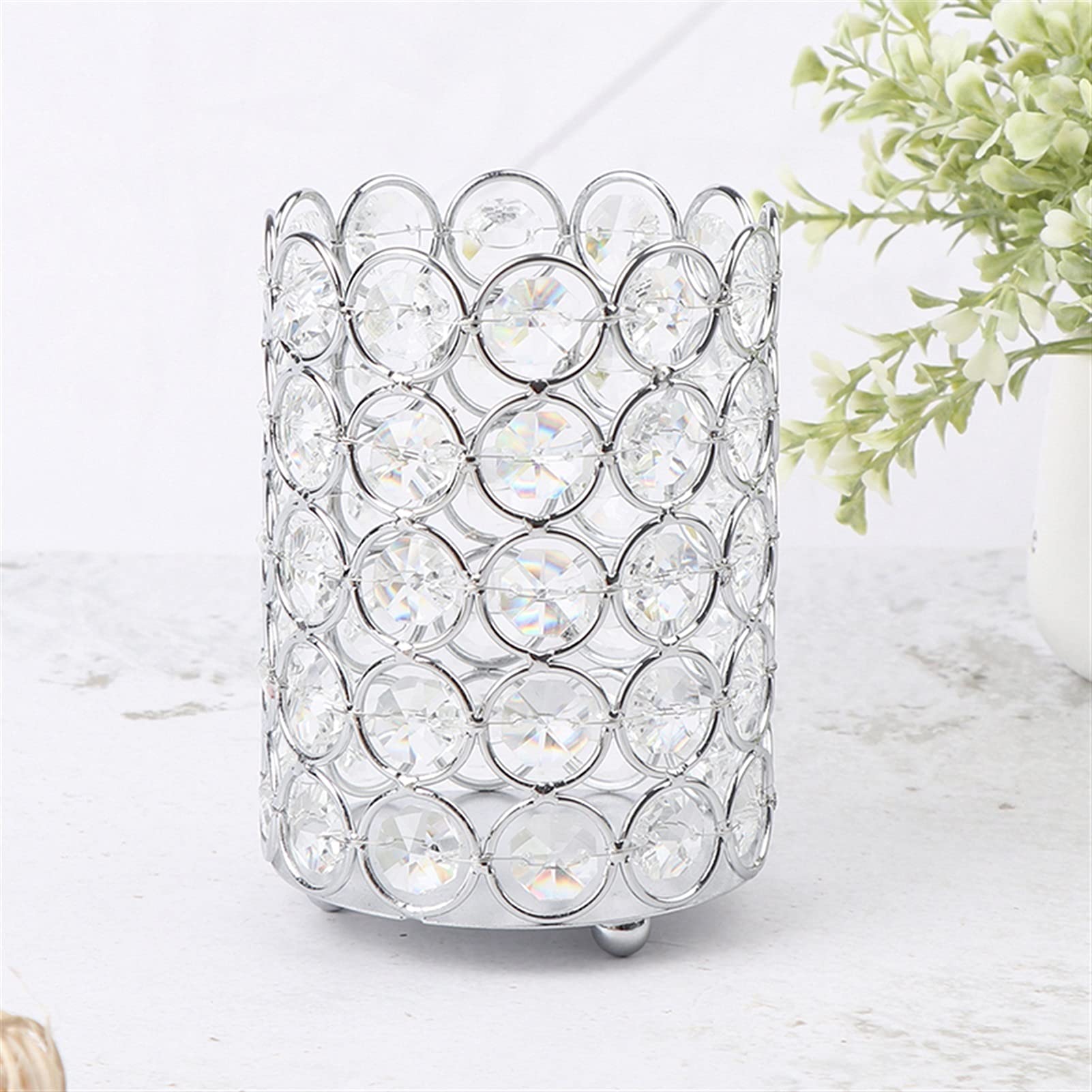 HDBCYUAZ Makeup Organizer Cosmetic Storage Box Jewelry Container Brush Holder(B)