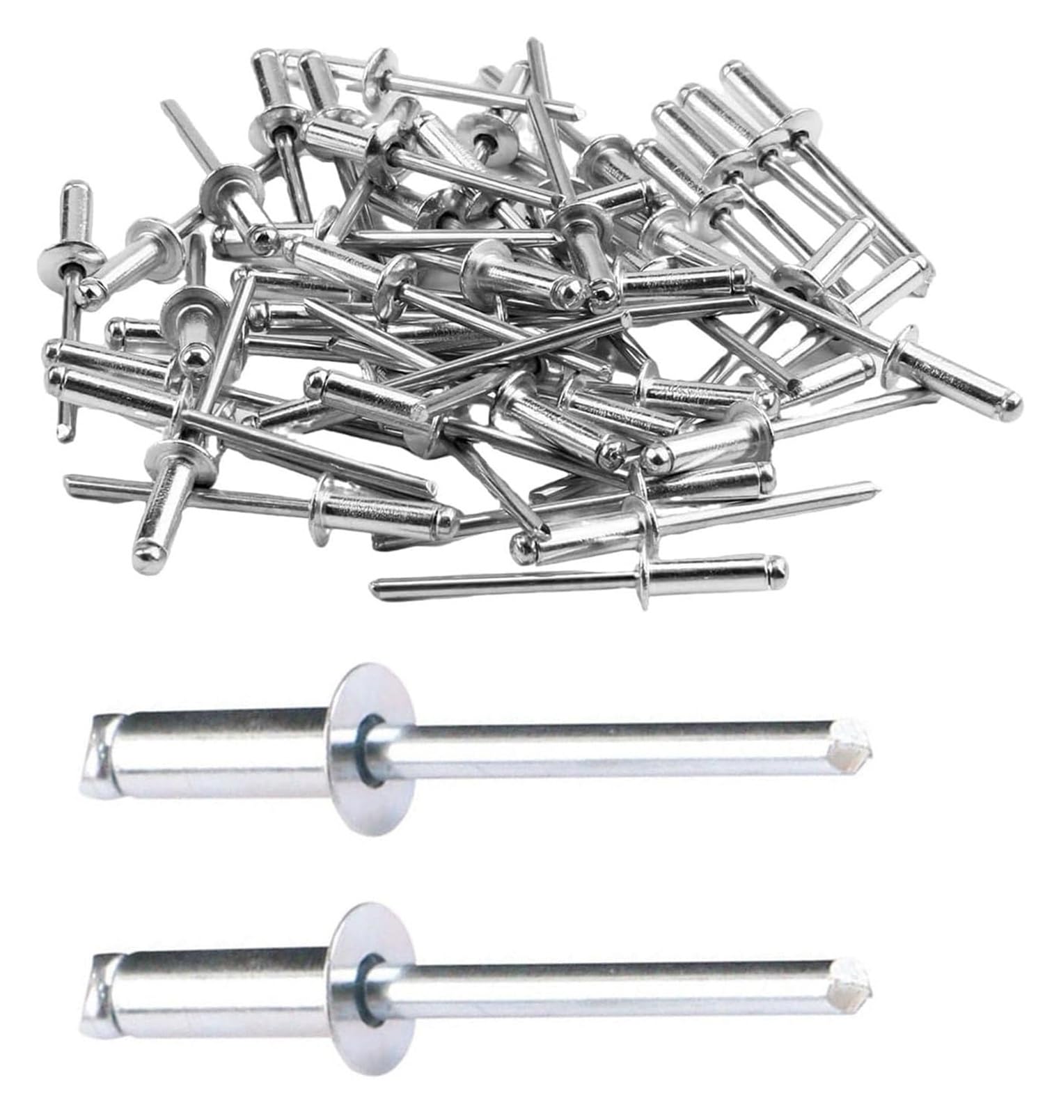 LJISEHG Stainless Steel Blind Rivets 4.8mm Multiple Sizes for Woodworking Furniture Automotive(4.8X20mm)