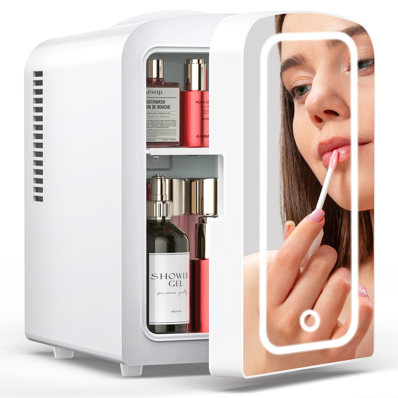 Amazon | COWSAR 小型冷蔵庫 4L ポータブル冷蔵庫 おしゃれ コンパクト