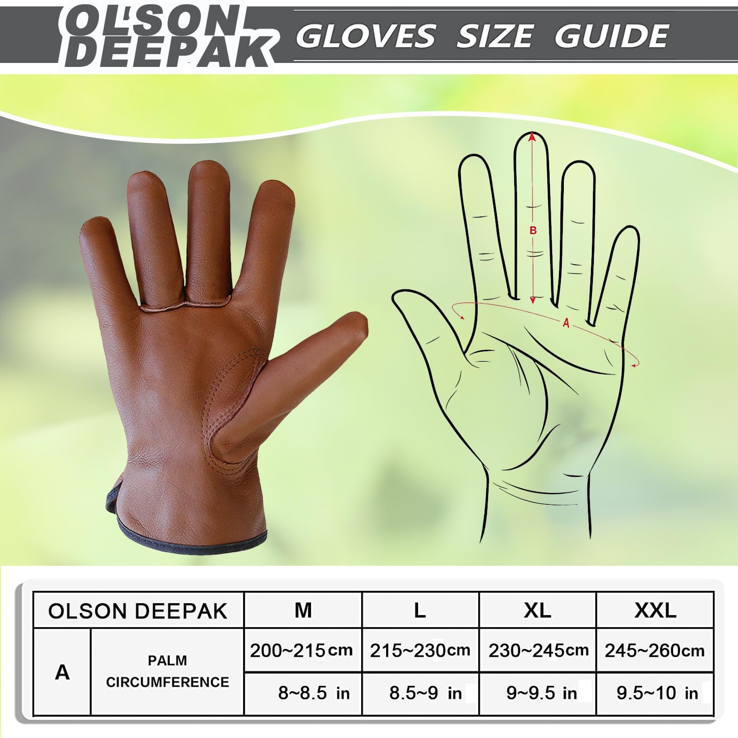 3 paires de grands gants de travail en cuir de vachette marron pour homme et femme, gants de travail en cuir de construction anti-épines, gants de travail de jardin, atelier