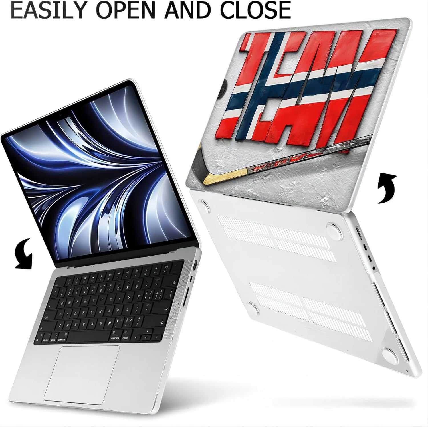 Compatible with MacBook Neo 13-inch, Hard Shell Case with Keyboard Cover and Screen Protector (A3404 A18 Pro chip, 2026 Release) - Hockey MC21698
