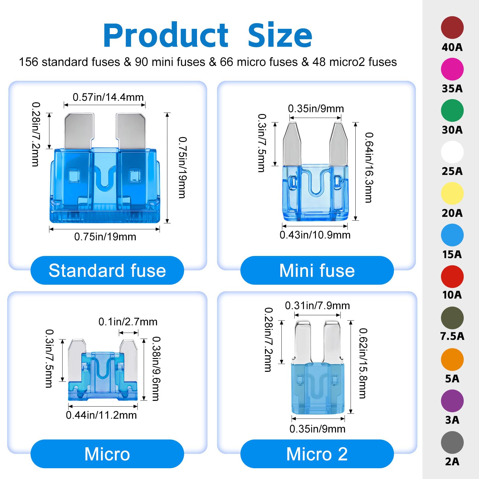 Car Fuse Kit - 360 Pcs Assortment with Puller -3
