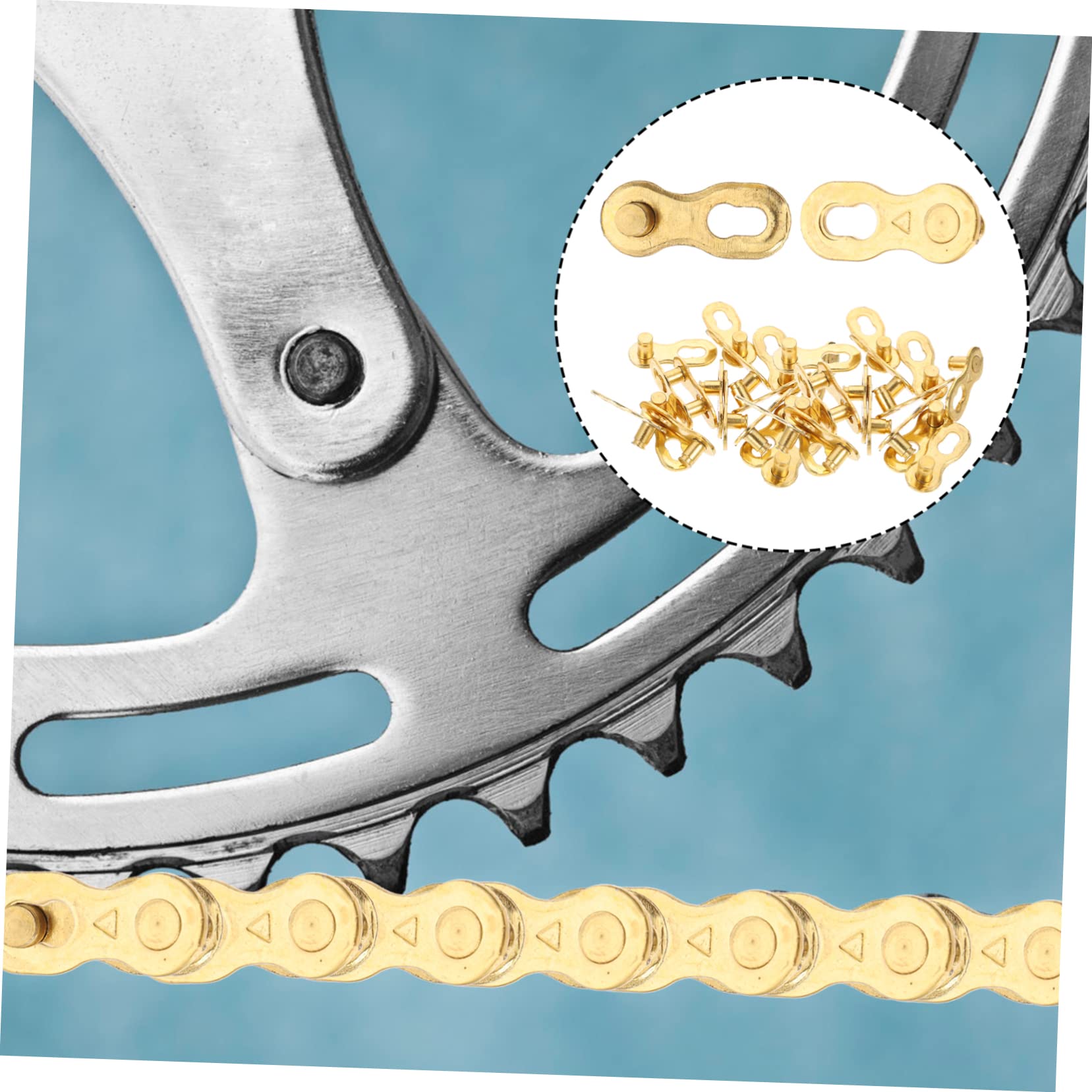 Toddmomy 96piezas Conectores De Cadena Para Bicicleta De Accesorios Para y Instalación y Rápida Perfectos Para Reemplazo De Eslabones De Cadena