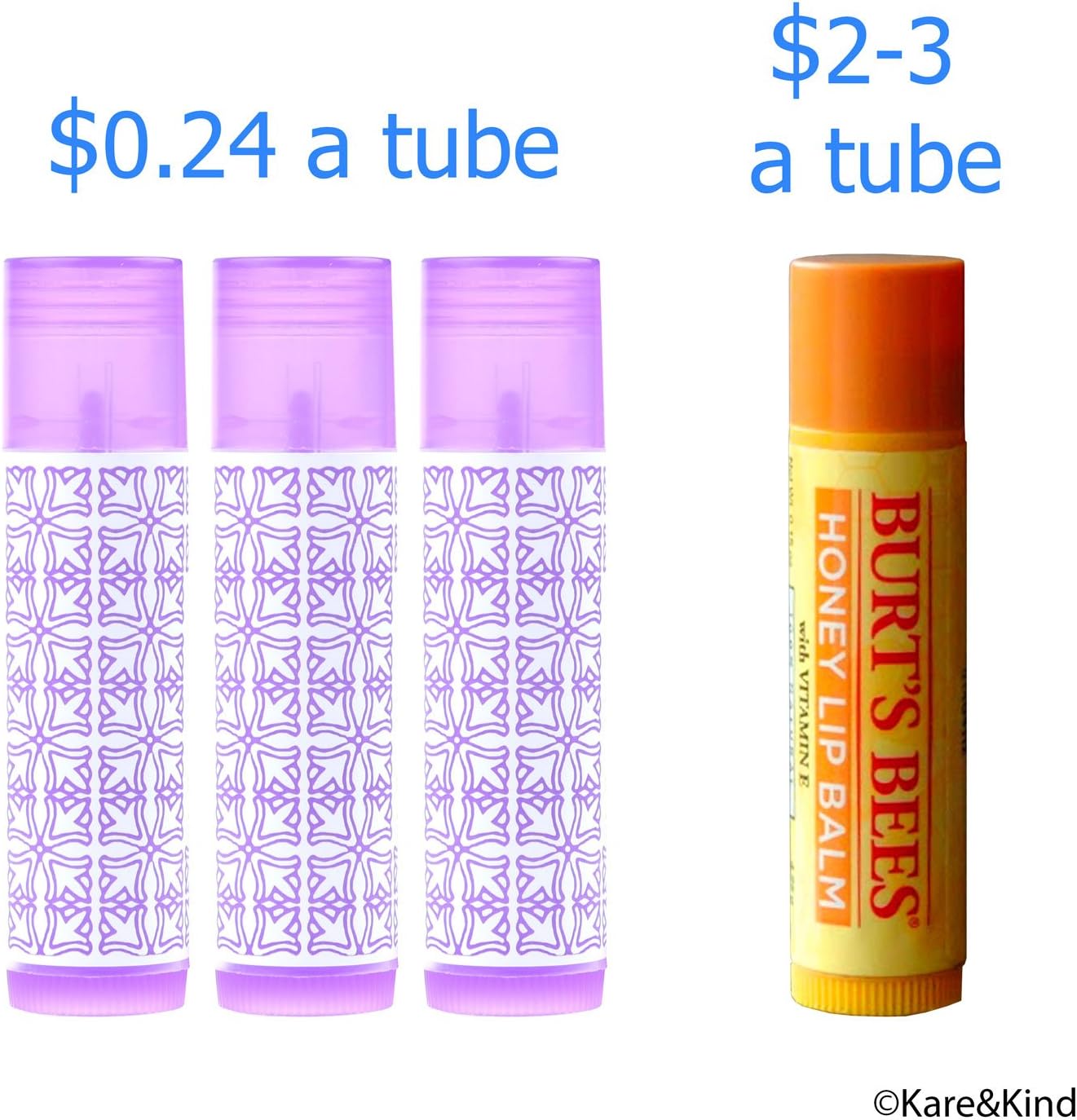 Lip Balm Container Tubes - BPA Free - 50-Pack - DIY - Purple - 3/16 Oz (5.5 ml) - Including 50 Writeable (Purple) & 50 Printed Lip Balm Stickers - Twist Mechanism and a Cap - Empty - Make Natural Lip Balm (50 Pack, Purple) - Image 8