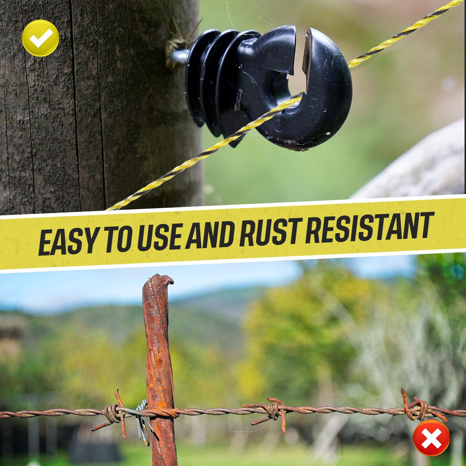 Snapklik.com : Saysurey 3280 Ft Electric Fence Polywire, Electric ...