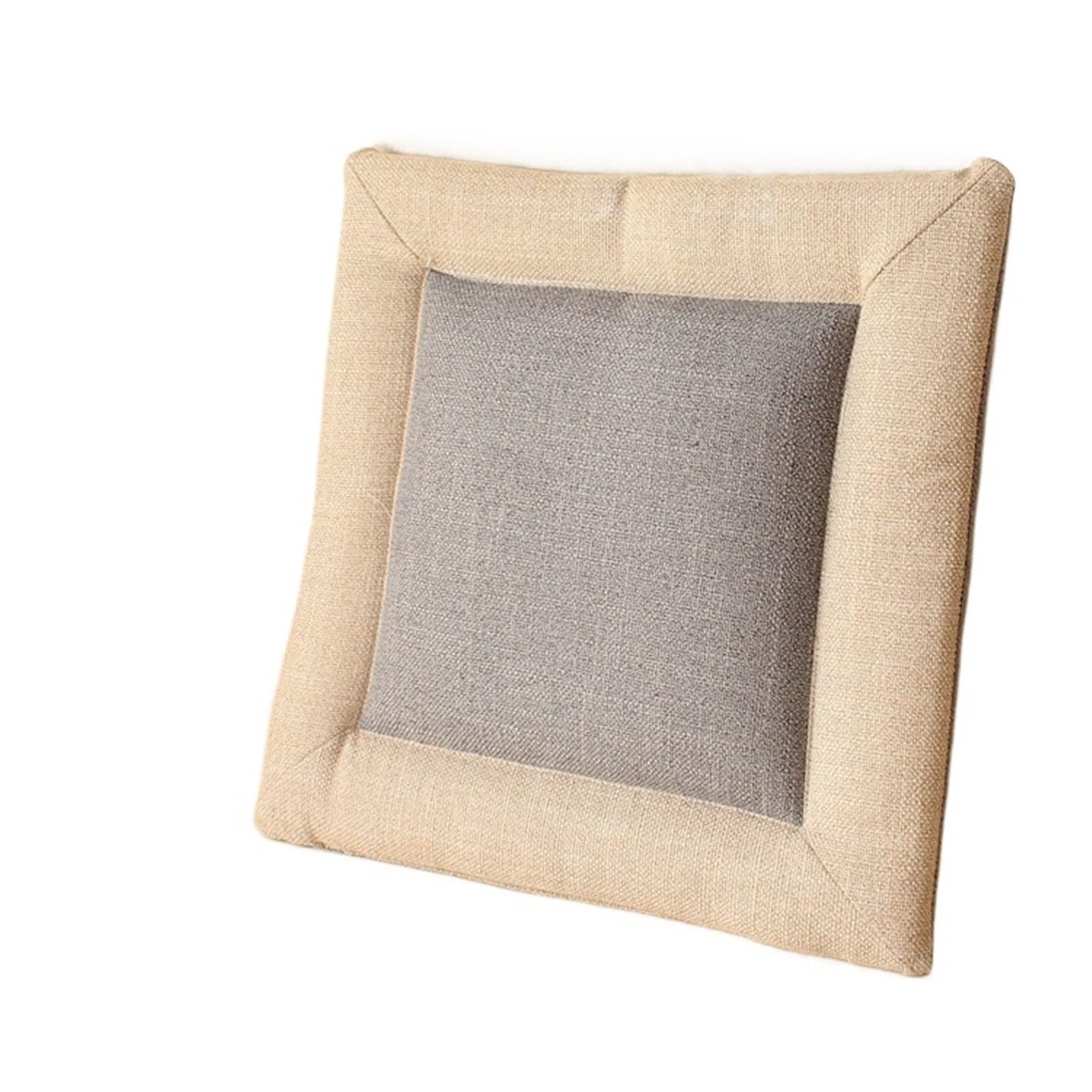 EnxJire Dining Chair Seat Cushions Linen Chair Cushion Butt Computer Student Stool Office Seat Mat(Color 3)