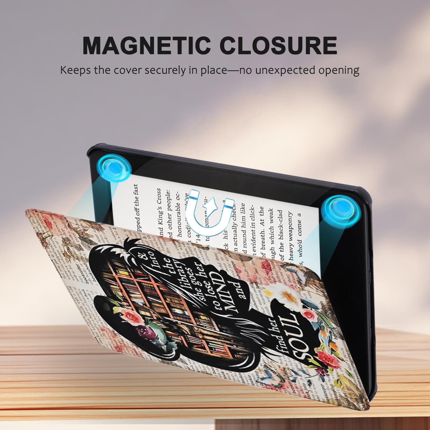 SCSVPN Schutzhülle für Kindle 15,2 cm (6 Zoll) Kindle 2024/2022 (11. Generation) – Schlanke Premium-Schutzhülle aus PU-Leder mit Handschlaufe, automatische Wake/Sleep-Funktion für Kindle RS23CV/C2V2L3