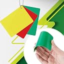 Qunclay 6 Sets Referee Penalty Cards Football Referee Card Sets Soccer Warning Ejection Delay Green Red and Yellow Cards for Sports Game Officials Kit gallery image