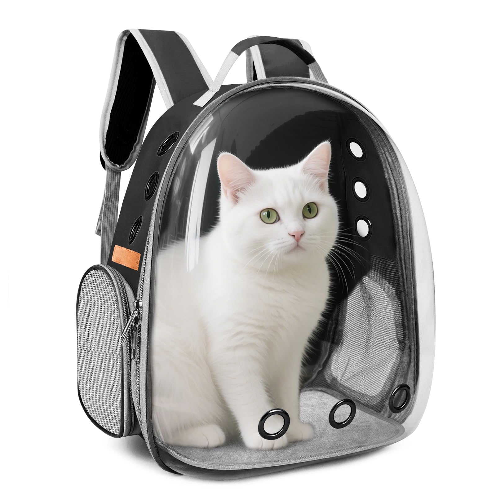 Cat Carrier Backpack, Cat Carrier Backpack for Small Medium Cat Puppy Dog, Transparent Space Capsule Pat Carrier Backpack, Airline-Approved Pet