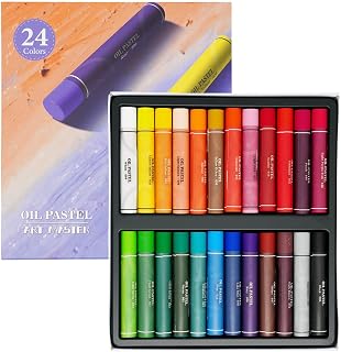 Oil Pastels Set, Soft Round Oil Pastel Crayons for Students & Artists, D...