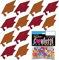 Vista 142 de Confeti Grad Cap Negro, Púrpura Combo - 2 bolsas de media onza (1 oz) (8400/8412)