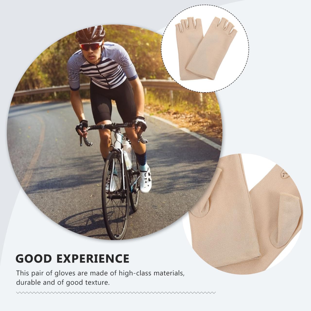 Sosoport Fingerless Gloves for Women Sunblock Gloves Non Slip Protection Driving Gloves Summer Outdoor Gloves
