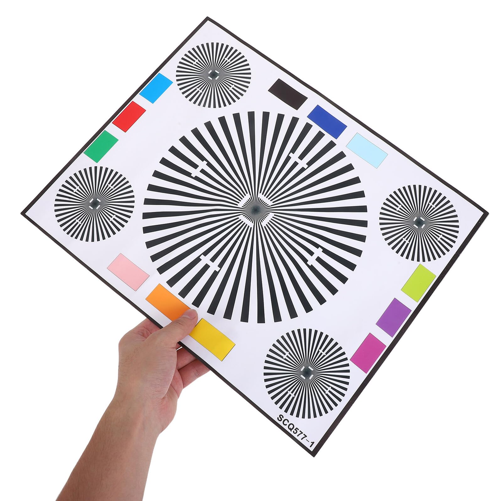 Carte de Test pour Lentilles de Caméra de Sécurité en Papier Résistant la Déformation pour Calibration Rapide et Alignement de Mise au Point en Photographie CCTV
