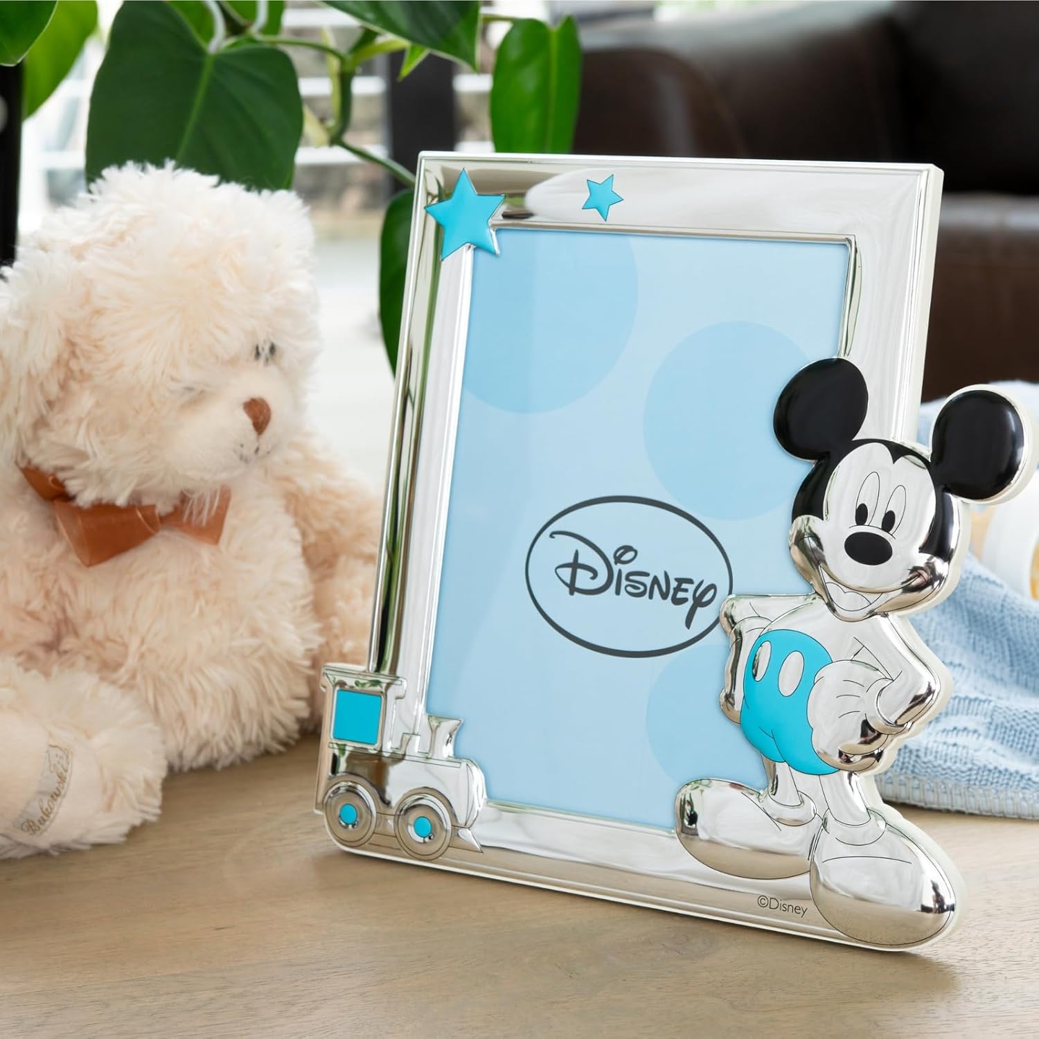 ミッキーマウス フォトフレーム 金属製
