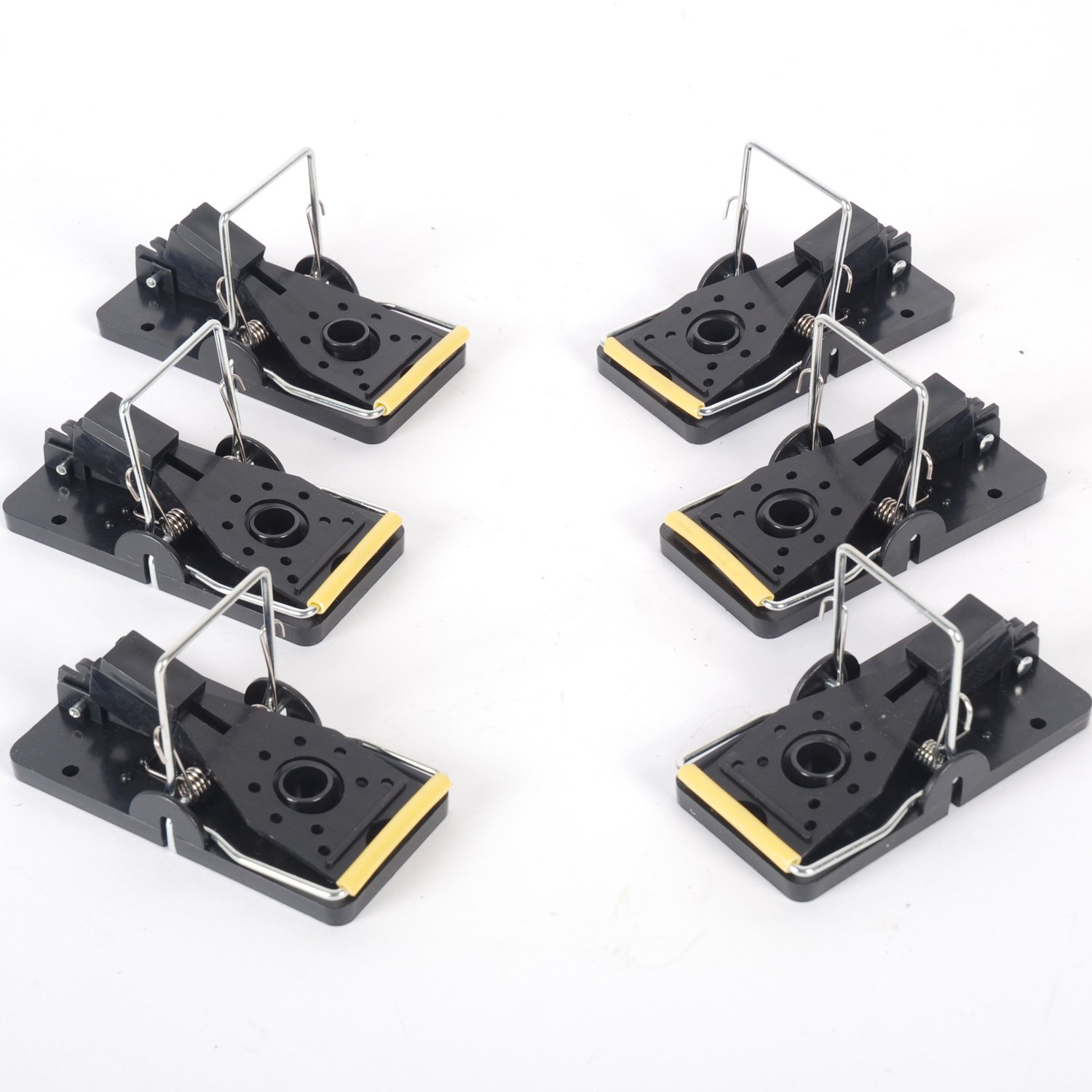 MLG Tools6-Pack Mouse Traps Reusable and Easy To Use Snap Traps, 4.5 * 9.5cm