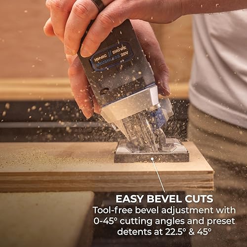 Miniatura 8 de Kreg Sierra Caladora de Agarre de Barril con Impulso Iónico de 20V - Inalámbrica, Compacta y Ergonómica - Corte de Precisión - Velocidad Variable de