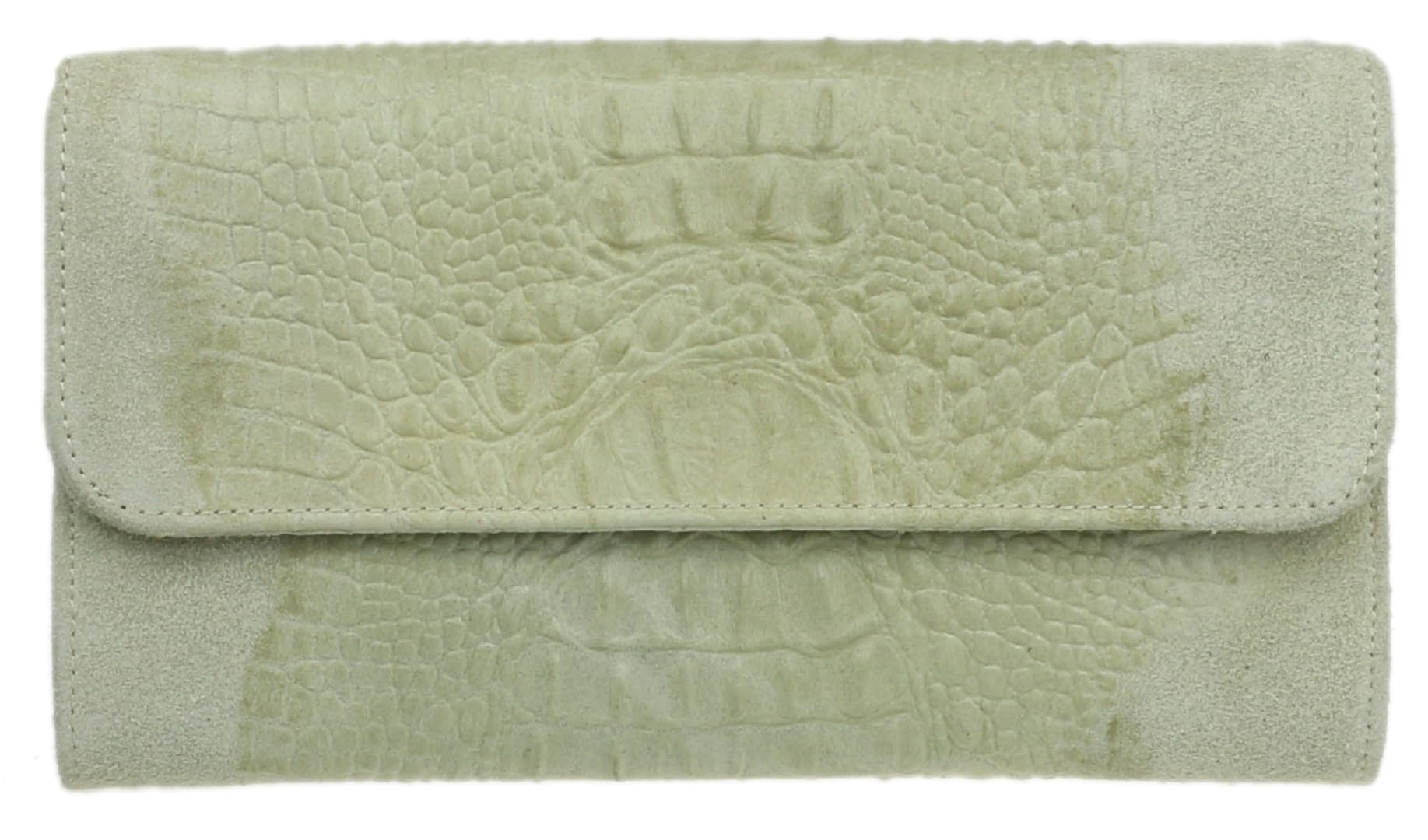 Girly Handbags Womens Crocodile Print Suede Leather Clutch Bag Italian Party Crossbody Messenger Shoulder Bag