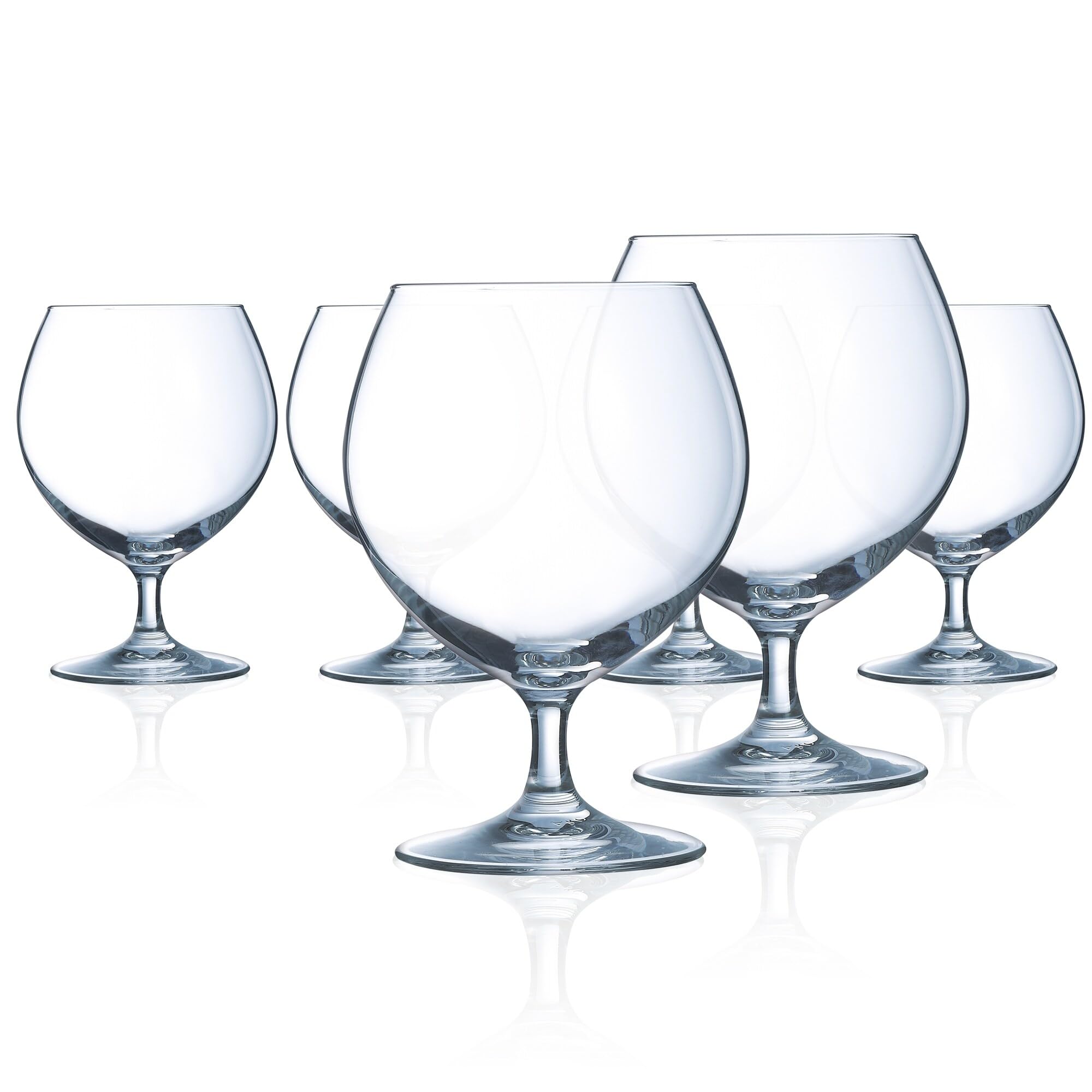 Chef & Sommelier Grand Vin 19.5 Ounce Malea Glass, Stemmed Beer, Set of 6, Clear