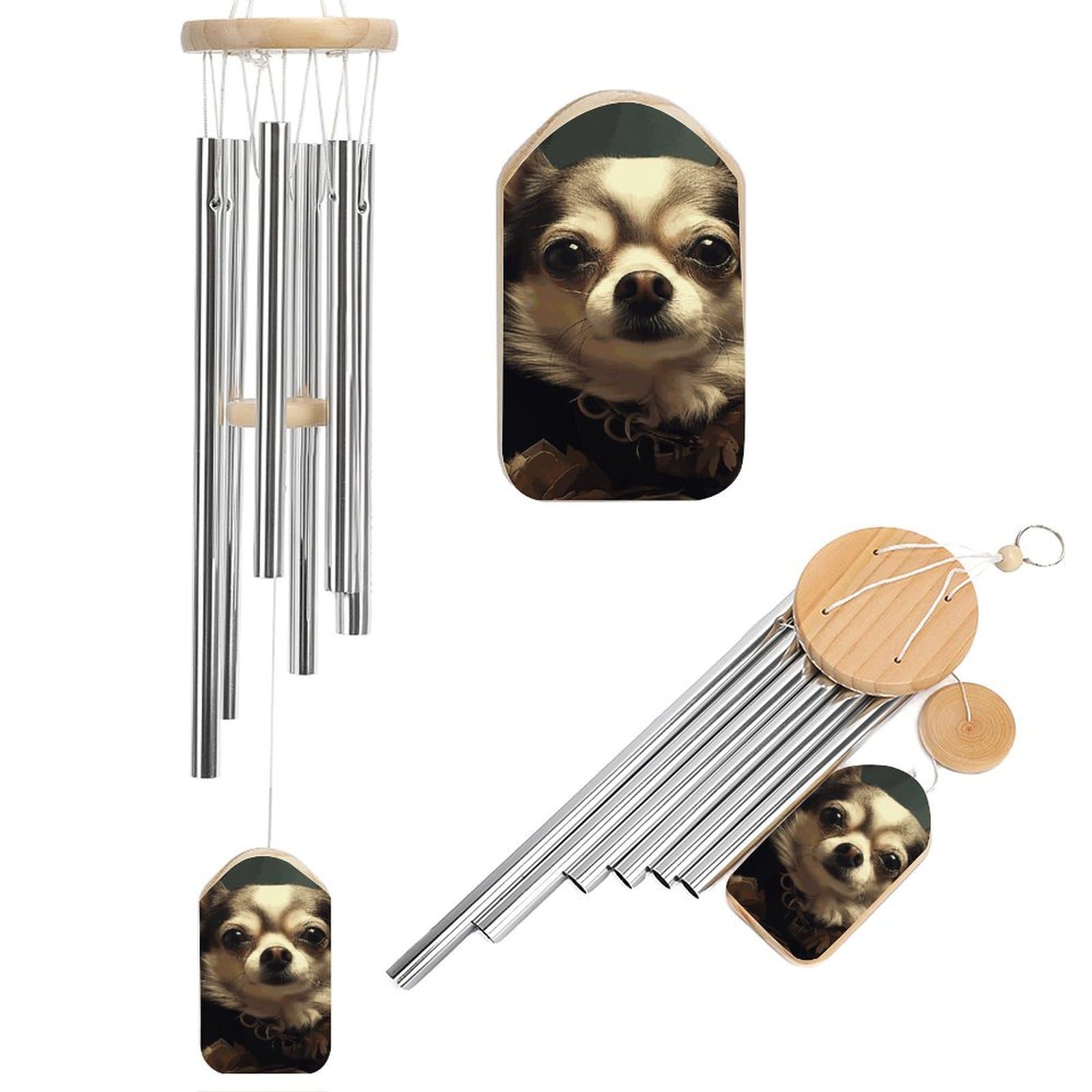 Chiwawa Wind Chimes for Outside Memorial Gift Sympathy Wind Chimes Aluminum Tube Windchime with Hook Windbell for Outdoor Patio Garden Decor Housewarming Gift