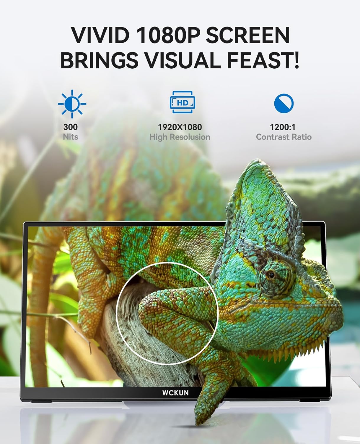 Portable Monitor Touchscreen 15.6'' 1080P FHD w/ Tilt Adjustable Stand, Dual Speakers, USB-C HDMI Audio HDR FreeSync Plug & Play for Laptop PC MAC Phone Xbox PS4/ 5 Switch Chromecast Stick Box Pi