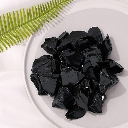 Miniatura 5 de Obsidiana a granel cristales curativos naturales crudos juegos de piedras en bruto para cabbing pulir pulir lapidario Reiki Crytsal alambre curativo