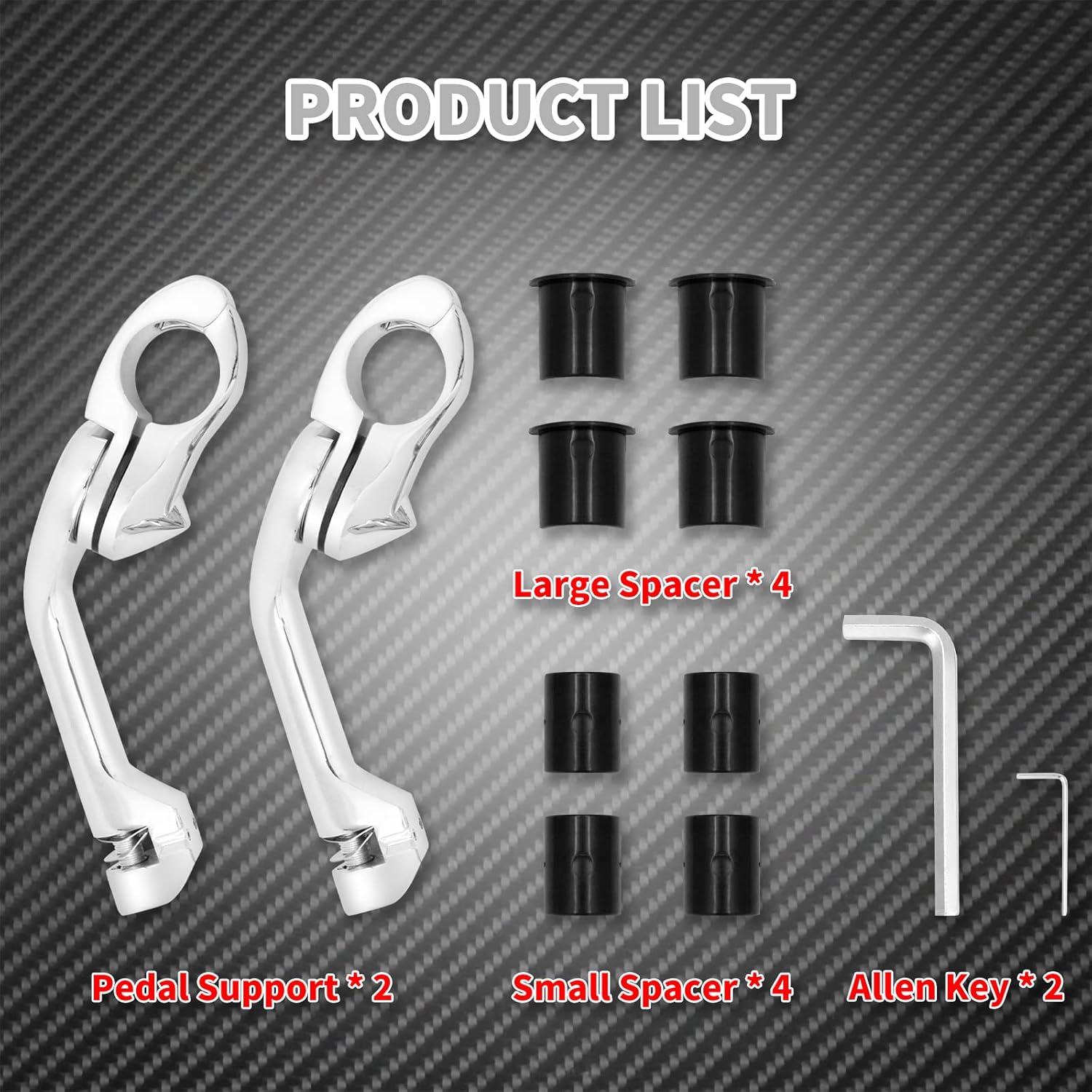 Motorcycle 32mm 1.25" Long Angle Highway Pegs Mount Kit Fits For Harley Touring Road King Street Glide Road Glide Electra Glide Softail Dyna Sportster XL 883 For 1-1/4" Engine Guards Chrome