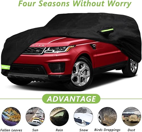 Miniatura 3 de YIXIN Funda impermeable para automóvil Land Rover Range Rover SWB 2009-2022, ajuste personalizado, correa 100% impermeable a prueba de viento y