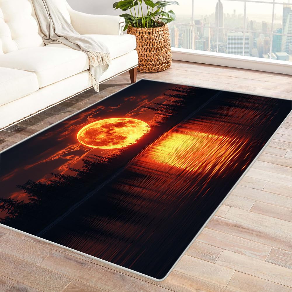 Tapis de couloir lavable antidérapant résistant pour entrée et salon