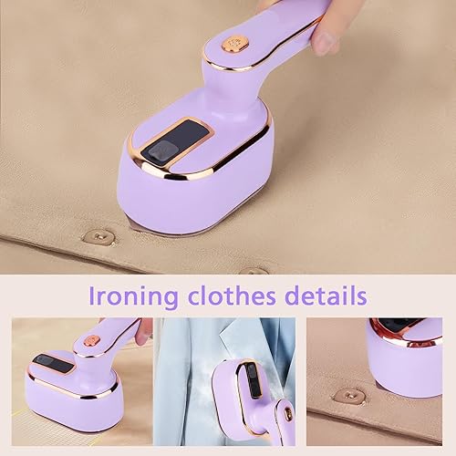 Miniatura 3 de Mini plancha de vapor, vaporizador de viaje para ropa, mini plancha de vapor portátil, plancha de vapor de mano de 1000 W, mini máquina de planchar