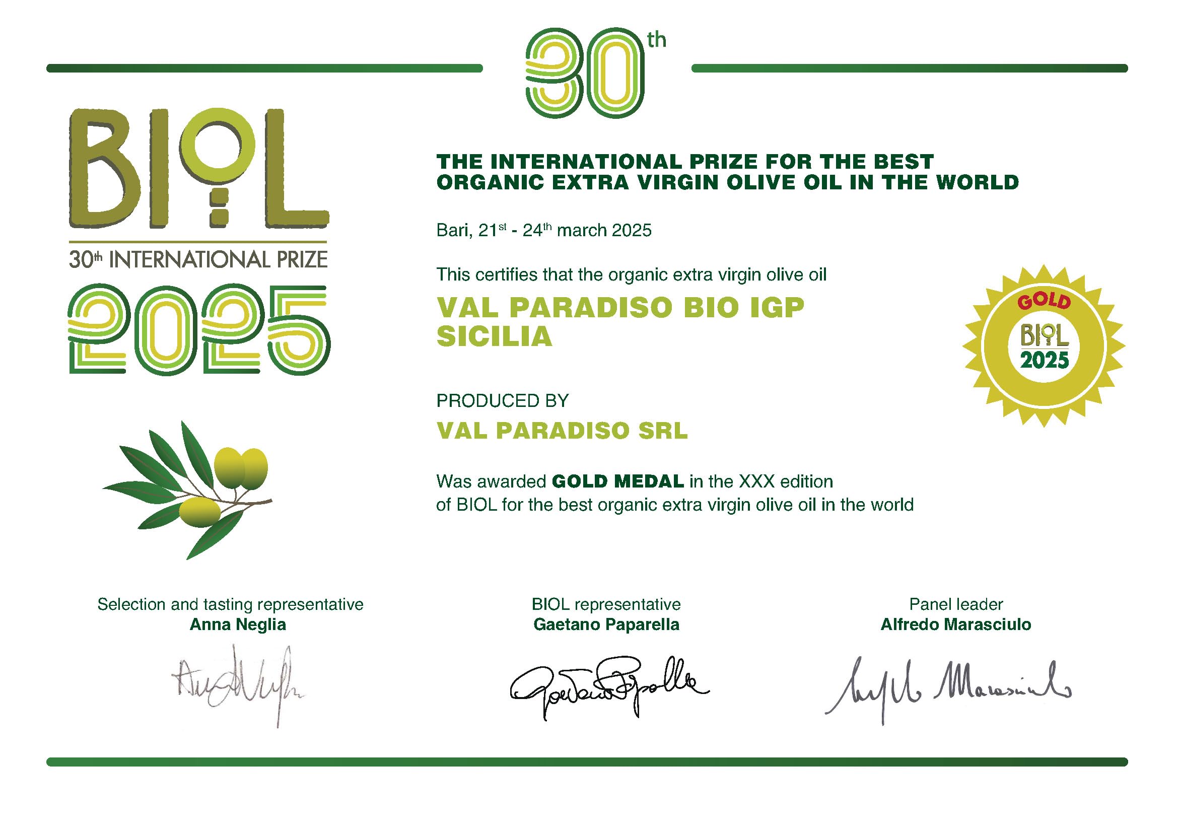 Val Paradiso Olio Extravergine di Oliva Italiano Biologico, Certificato Biologico ICEA, Olio di Oliva Extravergine, 100% Italiano, Estratto a Freddo (Latta da 5 litri)