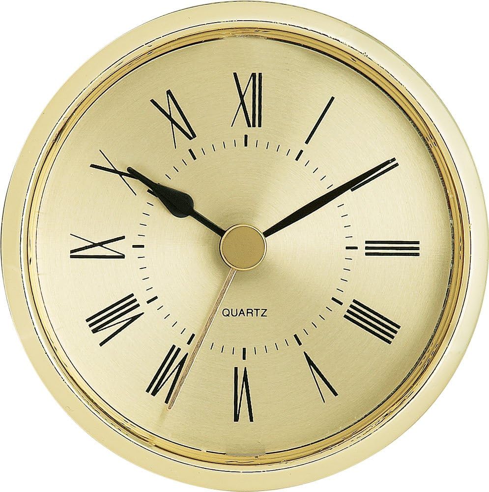 2-1/2" Gold Roman Clock Insert