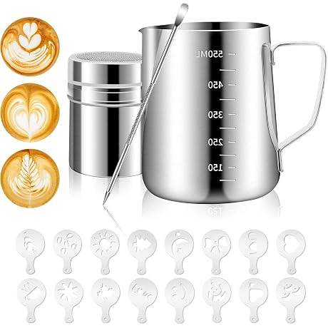 20oz Milk Frothing Pitcher - Craft Amazing Latte Art!