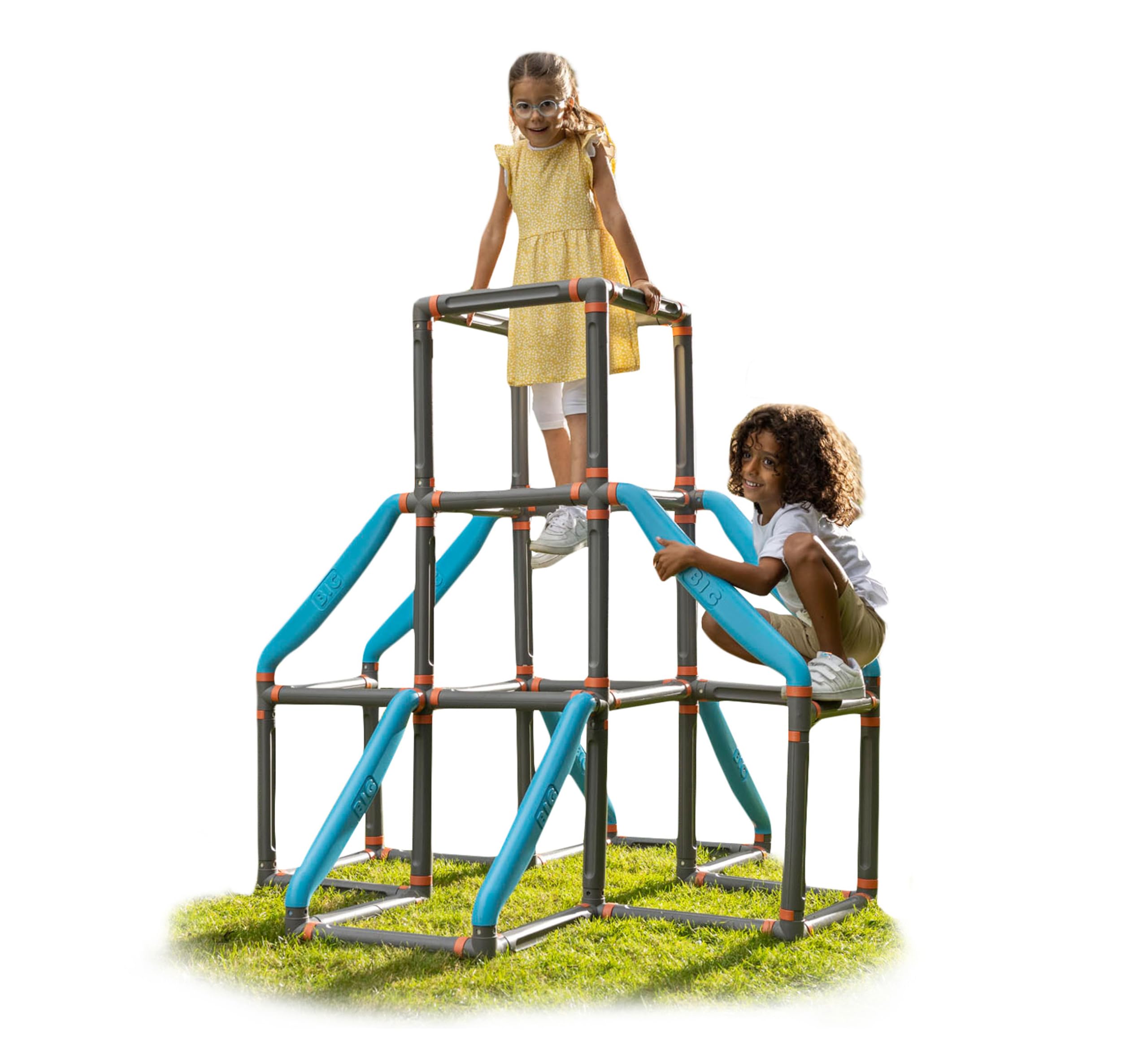 BIG Kraxxl The Tower Kletterturm – Outdoor-Klettergerüst für Kinder 3–7 Jahre