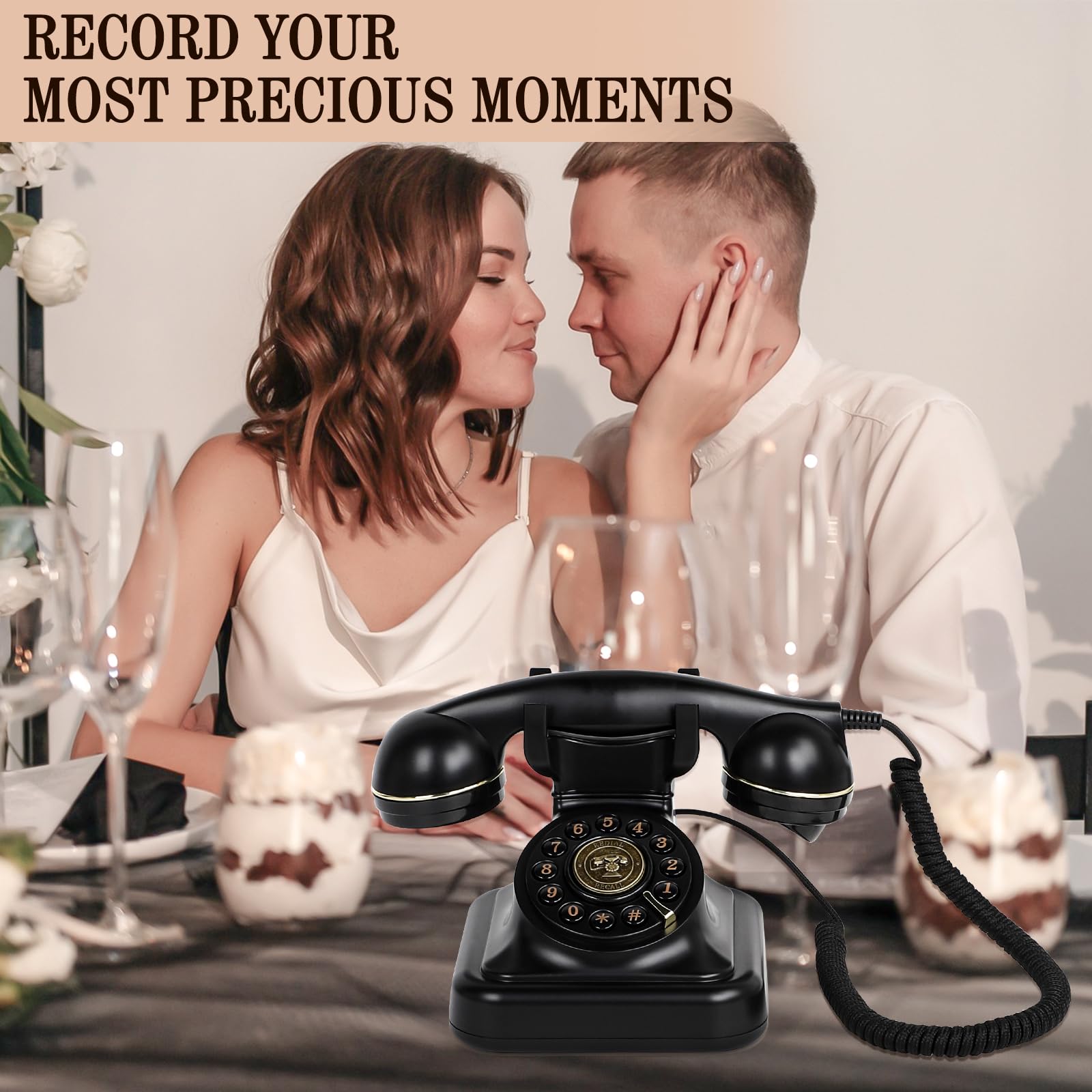ZLPOWER Audio Gastenboek voor Bruiloft Telefoon Audio Gastenboek Record