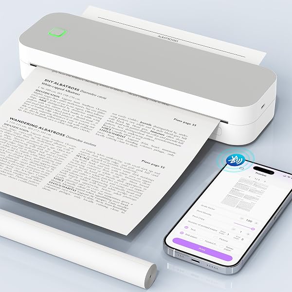 Ablemark U210 Thermodrucker A4 für unterwegs, Bluetooth, ohne Tinte
