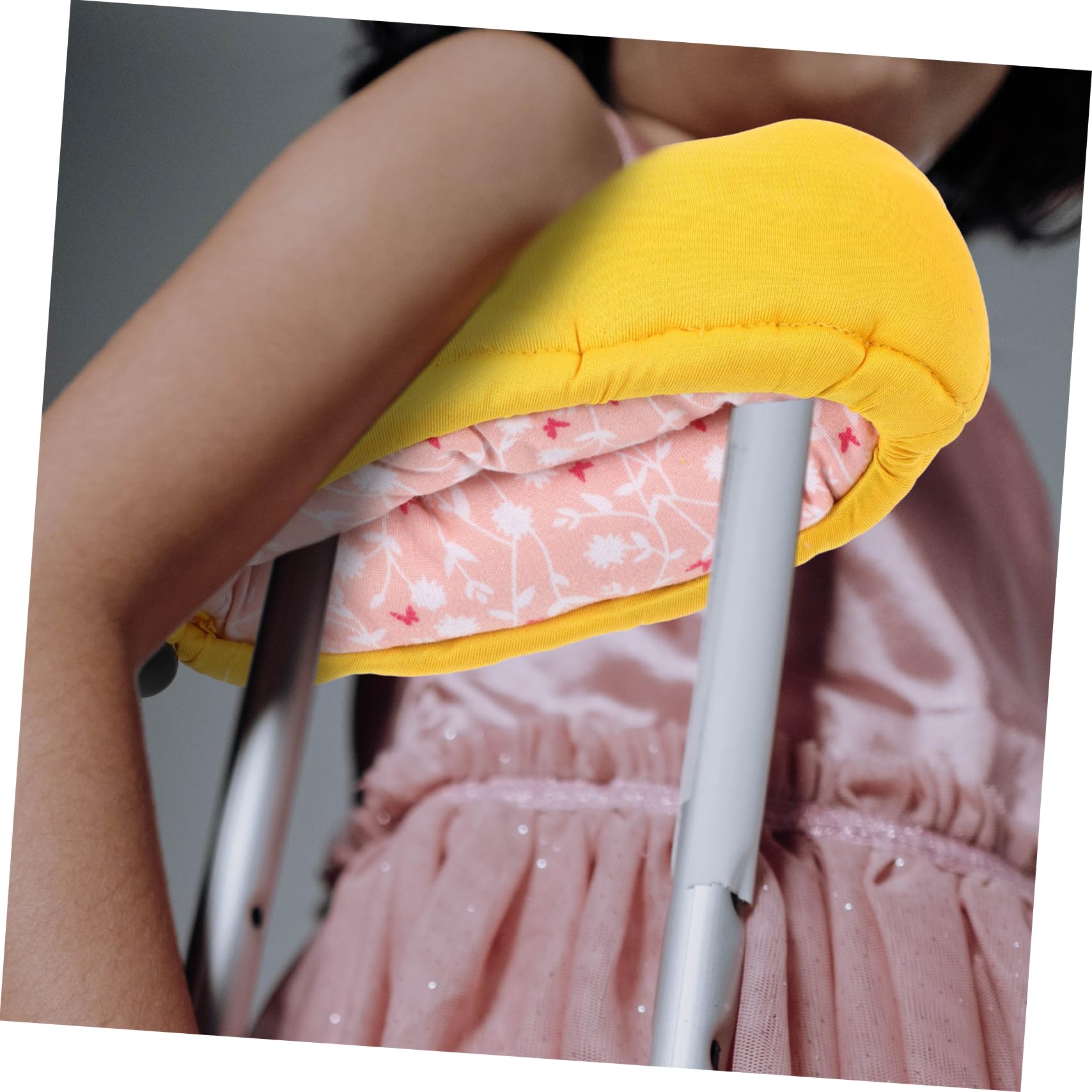 minkissy 5 pares de almohadillas para muletas para axilas reemplazables, almohadilla de apoyo para muletas, almohadilla de apoyo reutilizable para muletas, cojín acolchado para brazo, almohadilla de