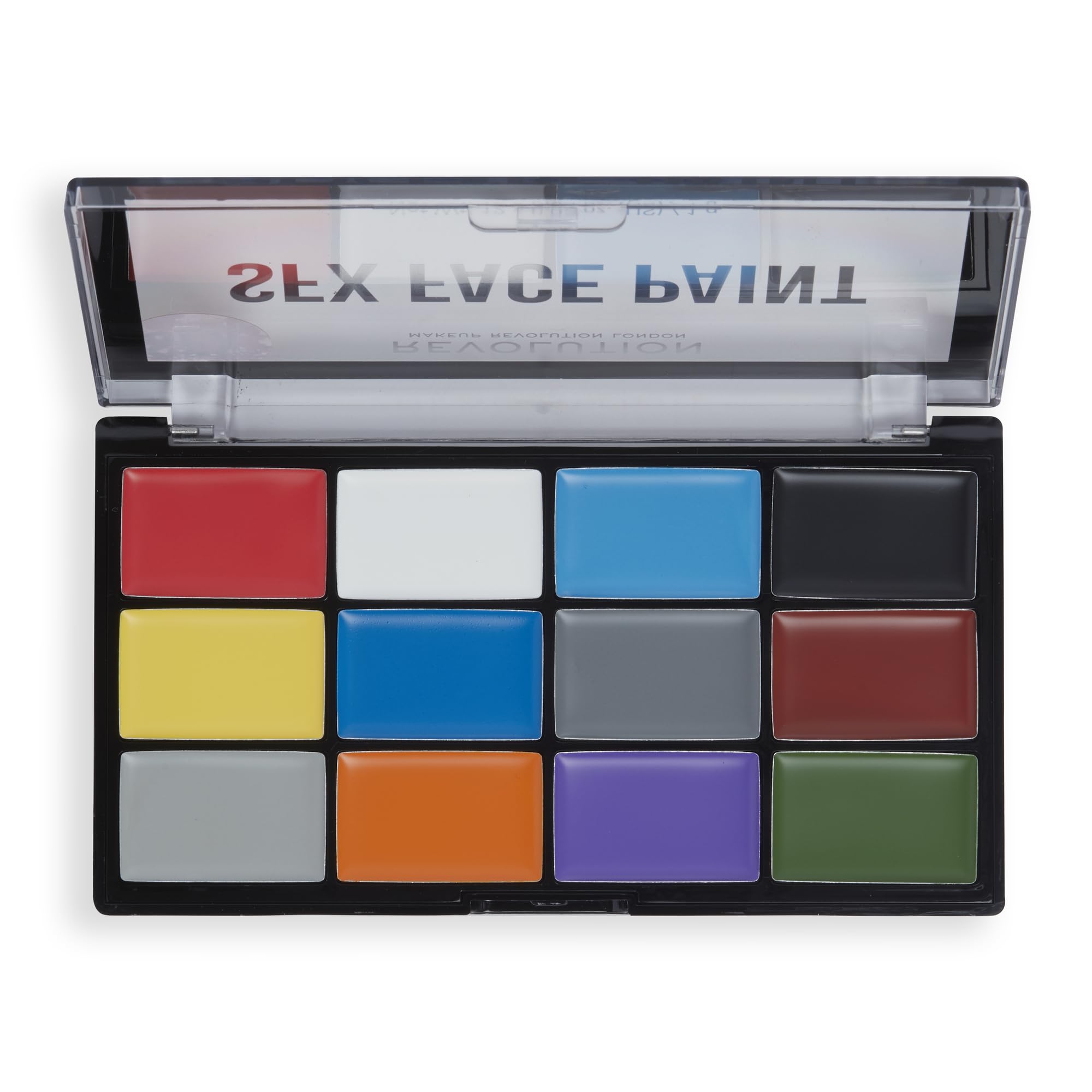 Revolution Beauty Creator SFX Face Paint Palette, 12 Blendable & Buildable Creams, Special Effects Halloween Face Paint Costume Makeup, Vegan & Cruelty-Free