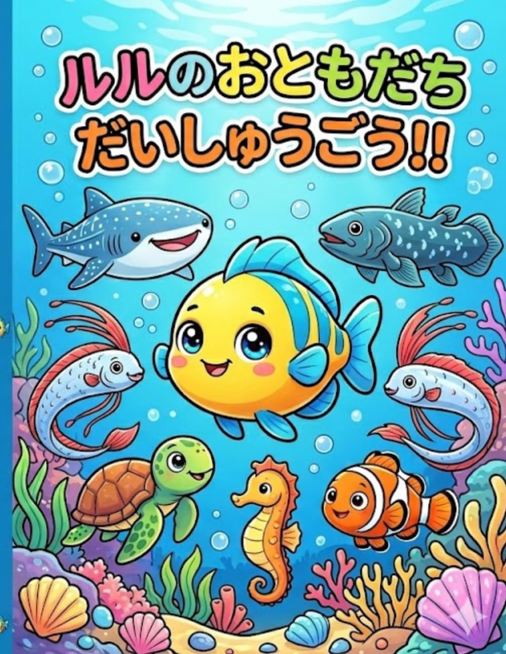 ルルのおともだちだいしゅうごう！: 3〜5歳向け かんたんでたのしいぬりえブック