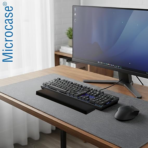 Microcase Ortopedik Klavye Bilek Destek Kaydırmaz Taban Ergonomik Klavye Önü Bilek Destek Pedi 2 Adet - AL5375