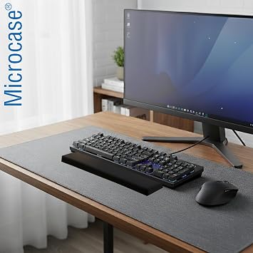 Microcase Ortopedik Klavye Bilek Destek Kaydırmaz Taban Ergonomik Klavye Önü Bilek Destek Pedi 2 Adet - AL5375