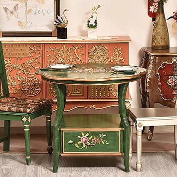 Sofa Household Pastoral Drawer Country Solid Wood Sofa Side Table Coffee Leisure Balcony Tea Corner Table Sofas for Living Room